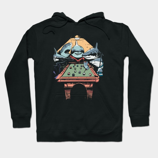 The Pool Sharks // Funny Parody Painting Hoodie by SLAG_Creative